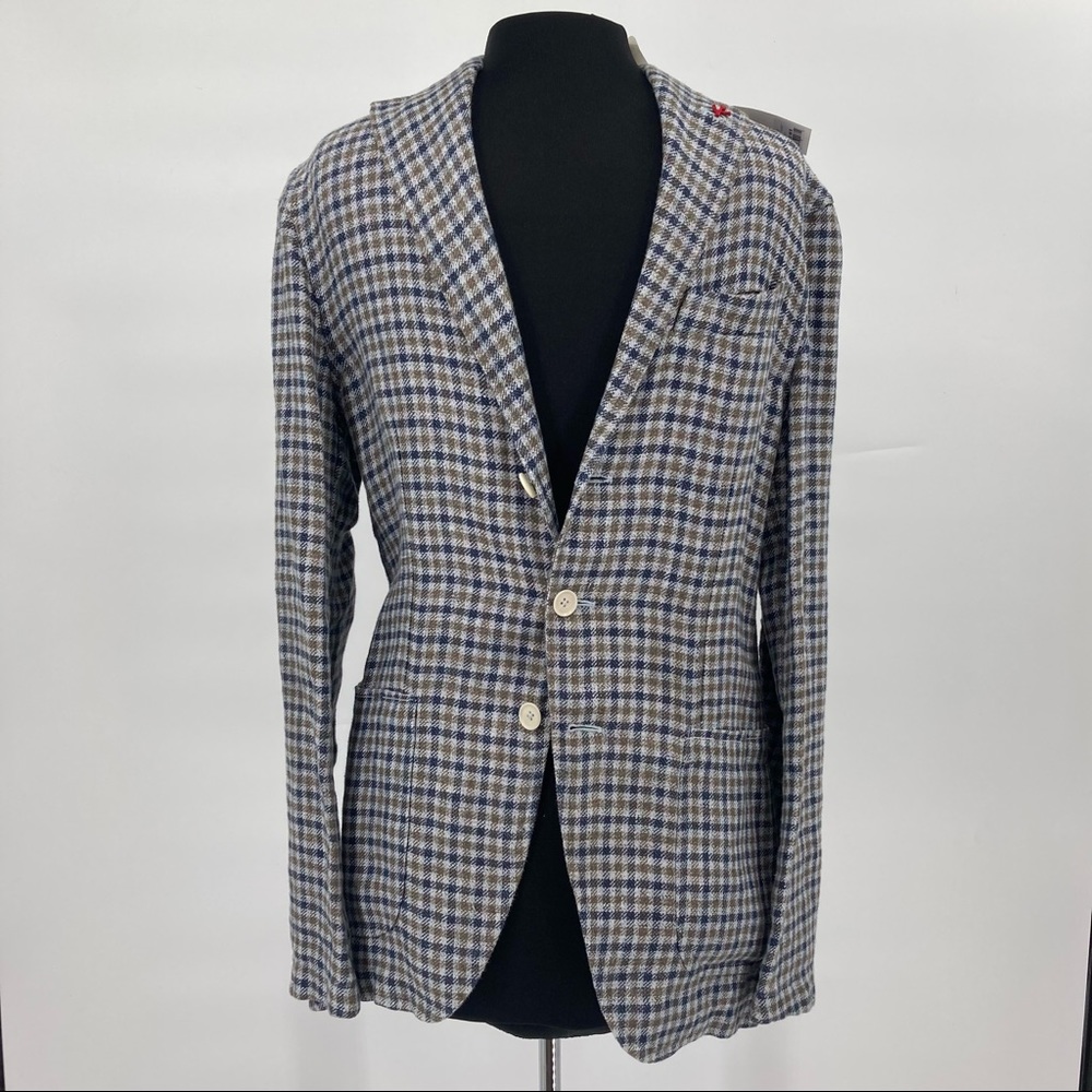 NEW! Isaia Argus Unstructured Linen Sport Jacket - 46R (EU) / 36 (US)